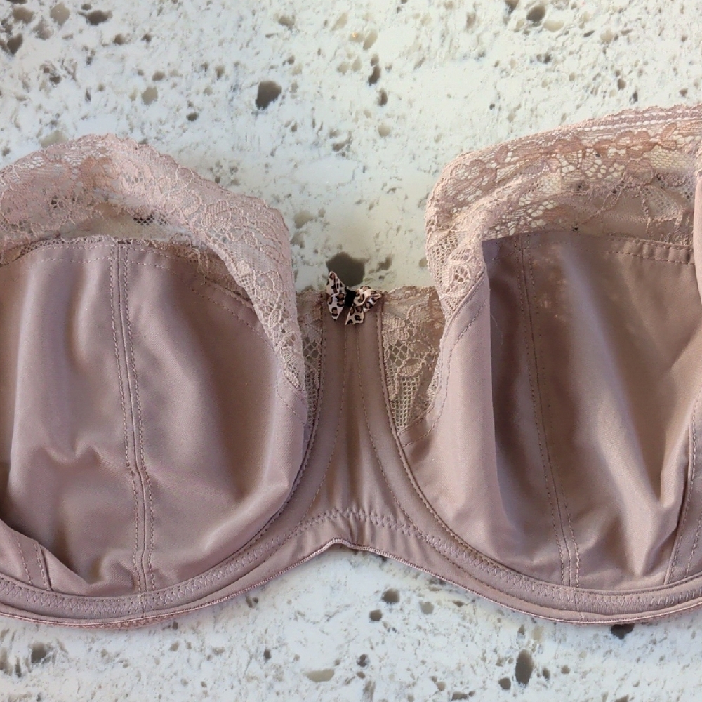 Sculptress By Panache Lace Trim Bra - Blush